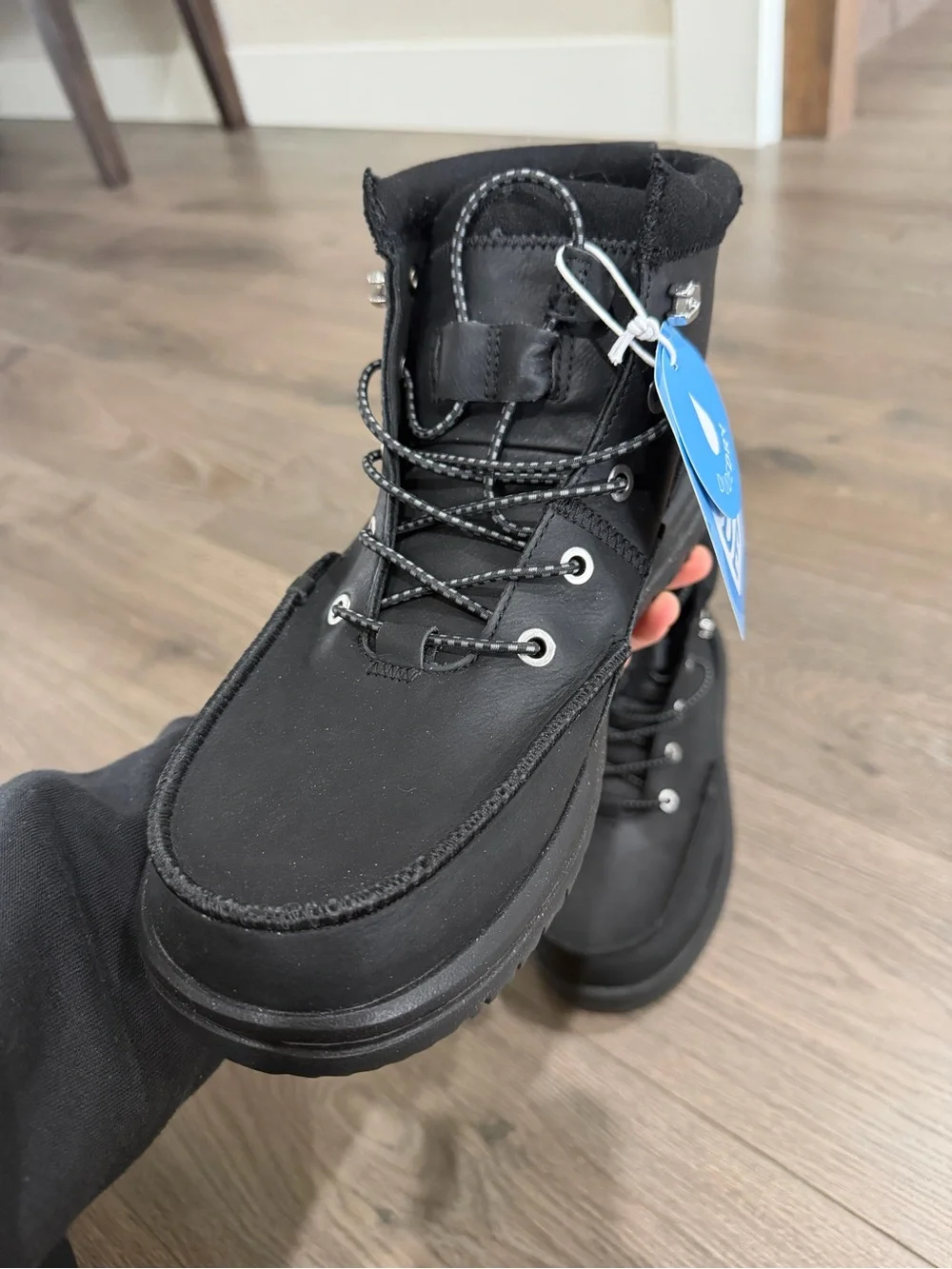 Hey Dude Men's Bradley Boots in black size 10 NEW